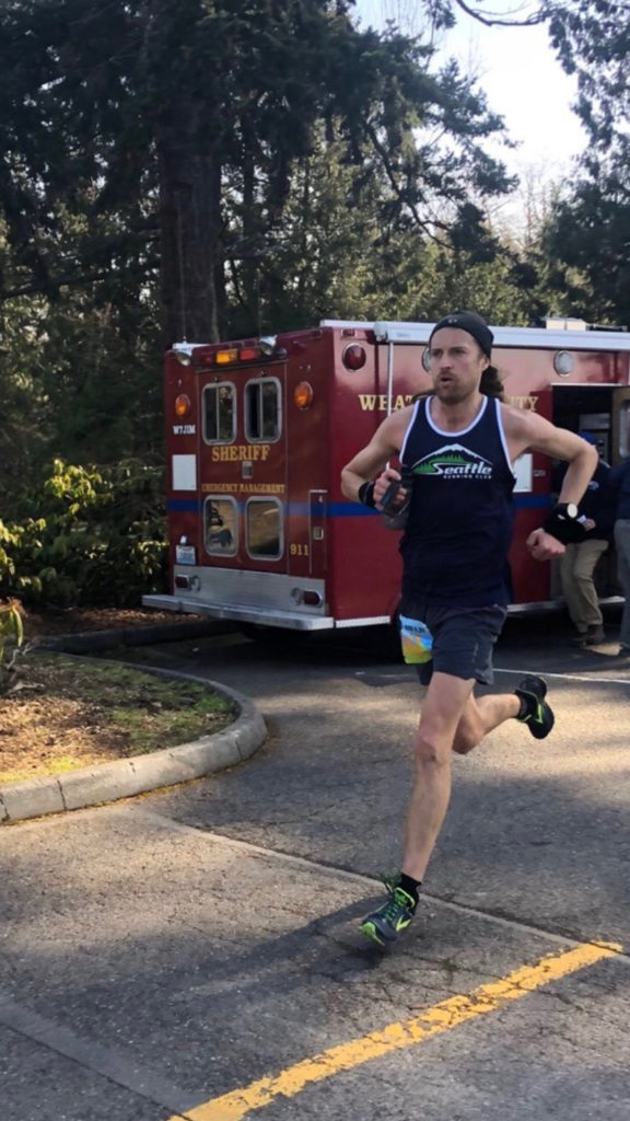 Olin Berger at the 2019 Chuckanut 50k