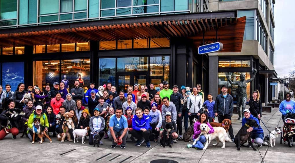 Group Run at Brooks' Trailhead Shop Headquarters in Fremont, Seattle