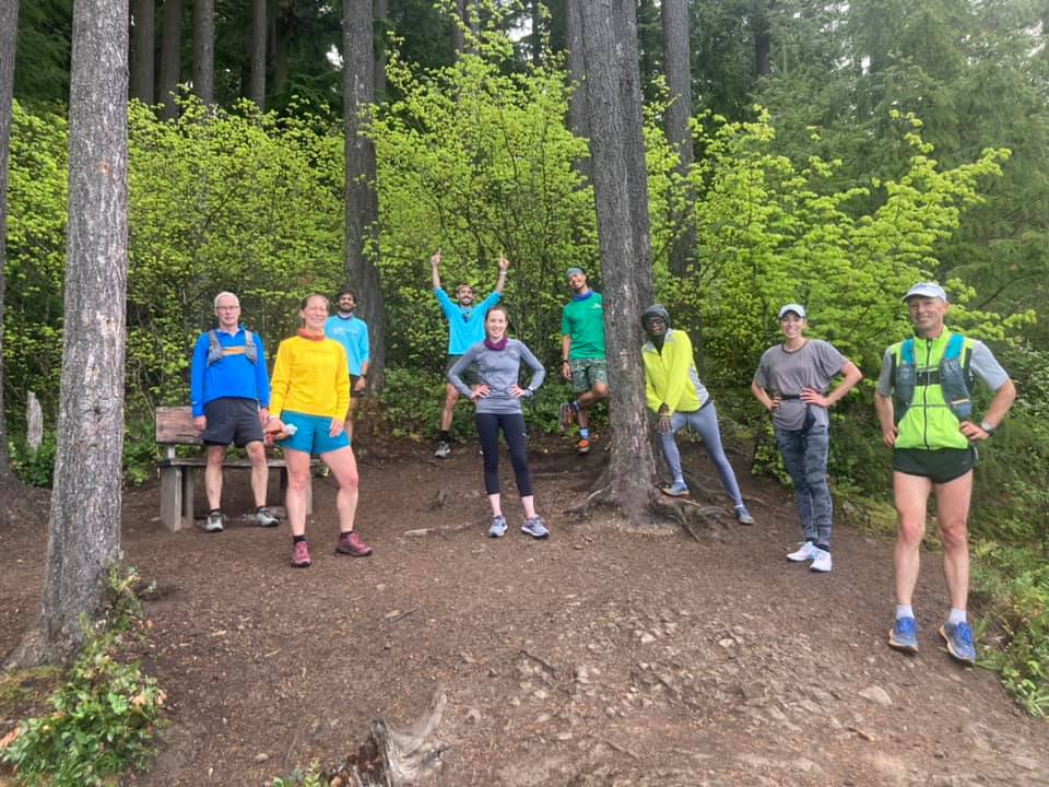 Group Photo from a Sunday Trail Run