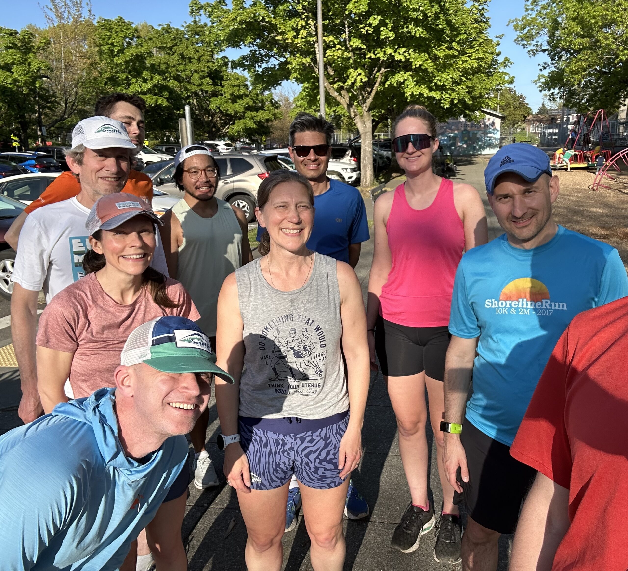 Runners gathering for Thursday run